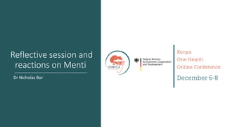 Welcome to the Kenya One Health Conference