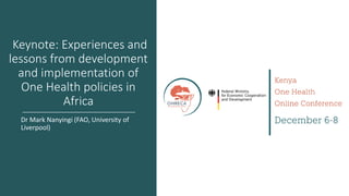 Welcome to the Kenya One Health Conference