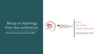 Welcome to the Kenya One Health Conference