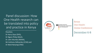 Welcome to the Kenya One Health Conference