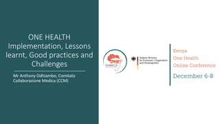 Welcome to the Kenya One Health Conference