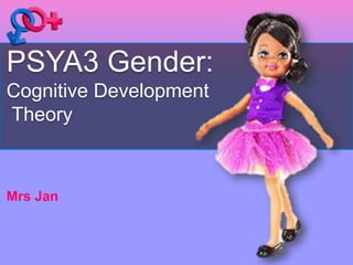 PSYA3 Gender: 
Cognitive Development 
Theory 
Mrs Jan 
 