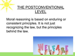 Postconventional Kohlberg's Stages of Moral Development | PPTX