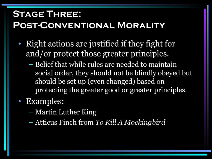 Kohlberg S Stages Of Morality Kohlberg S Stages Of Morality