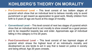 Kohlberg's & Giligan's theory on morality | PPTX