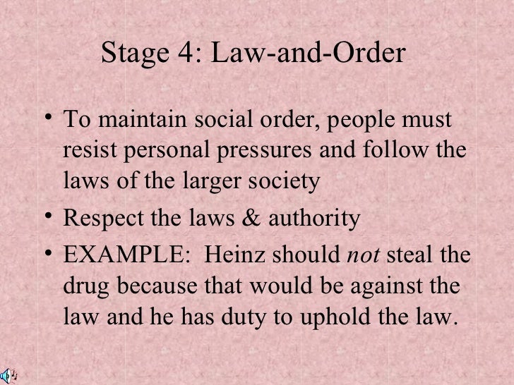 Kohlberg's moral development