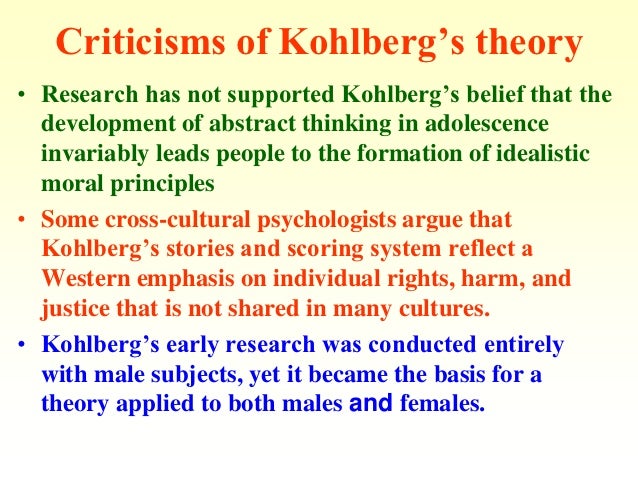 Kohlberg's stages of moral development ladder