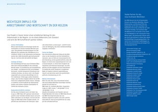 Starke Partner für das
neue Kraftwerk Westfalen:
Der RWE-Konzern hat mit 23 kommunalen
Partnern aus Nordrhein-Westfalen, Hessen,
Niedersachsen und Rheinland-Pfalz eine
Kooperation auf 25 Jahre vereinbart: Die
Stadtwerke sind an Bau und Betrieb mit rund
23 Prozent beteiligt. Sie investieren über
450 Millionen Euro und werden einen Anteil
von 350 Megawatt an der Leistung der neuen
Blöcke haben. Die kommunalen Partner verfü-
gen durch das Kraftwerk in Hamm über eigene
grundlastfähige Erzeugungskapazitäten. Das
macht ihren Stromeinkauf unabhängiger von
der Börsenpreisentwicklung und steigert ihre
Versorgungssicherheit.
-	 Dortmunder Energie- und
	 Wasserversorgung GmbH
-	 Energie-Nordeifel GmbH & Co. KG
-	 Energieversorgung Beckum GmbH & Co. KG
-	 Energieversorgung Leverkusen
	 GmbH & Co. KG
-	 Energieversorgung Limburg GmbH
-	 Lister- und Lennekraftwerke GmbH
-	 Niederrheinische Versorgung
	 und Verkehr AG
-	 Stadtwerke Attendorn GmbH
-	 Stadtwerke Bochum GmbH
-	 Stadtwerke Coesfeld GmbH
-	 Stadtwerke Emmerich GmbH
-	 Stadtwerke Geldern GmbH
-	 Stadtwerke Goch GmbH
-	 Stadtwerke Hamm GmbH
-	 Stadtwerke Herne AG
-	 Stadtwerke Münster GmbH
-	 Stadtwerke Osnabrück AG
-	 Stadtwerke Radevormwald GmbH
-	 Stadtwerke Schüttorf GmbH
-	 Stadtwerke Trier Versorgungs-GmbH
-	 Stadtwerke Troisdorf GmbH
-	 Stadtwerke Willich GmbH
-	 SWK Energie GmbH
Wichtiger Impuls für
Arbeitsmarkt und Wirtschaft in der region
Das Projekt in Hamm leistet einen erheblichen Beitrag für den
Arbeitsmarkt in der Region, ist ein klares Bekenntnis zum Standort
und wird die Wirtschaftskraft spürbar stärken.
Sichere Arbeitsplätze
Mit der Inbetriebnahme der Neuanlagen werden die
Arbeitsplätze am Standort Kraftwerk Westfalen gesi-
chert. Vom gesamten Investitionsvolumen von zwei
Milliarden Euro verbleiben über 200 Millionen im un-
mittelbaren Umfeld. In den Spitzenzeiten der Bauphase
werden über 3.000 Arbeitskräfte gleichzeitig beschäf-
tigt sein. Auch das stärkt die Kaufkraft der Region.
Aufträge auf Dauer
Die Stammbelegschaft des neuen Kraftwerks West-
falen wird schwerpunktmäßig für den laufenden
Betrieb sorgen. Für die Wartung und Instandhaltung
der Anlagen - zum Beispiel bei den turnusmäßigen
Revisionen - werden kompetente Dienstleister und
Zulieferer benötigt, von denen viele in der Region
angesiedelt sind und deren Beschäftigte sich vor
Ort niederlassen. Erfahrungen anderer Standorte
zeigen, dass für diese Aufgaben jährlich fast 20 Mil-
lionen Euro aufgewendet werden müssen. Aufträge
an Zulieferer und die Kaufkraft der Arbeitnehmer
werden somit weitere indirekte Arbeitsplätze im
Umfeld des Kraftwerks sichern.
Regionalwirtschaftliche Initiative
Der Bau eines Kraftwerks macht viel Arbeit. Das
ist gut so. RWE Power will regionale Unternehmen
gezielt an dem Vorhaben teihaben lassen und sucht
daher Lieferanten aus der Region. Da nicht alle Auf-
träge von RWE Power direkt vergeben werden, ver-
pflichtet das Unternehmen die Lieferanten, regio-
nale Unternehmen zu bevorzugen – natürlich immer
unter der Bedingung, dass diese wettbewerbsfähige
Angebote unterbreiten.
Partner der Region
Das Unternehmen pflegt den Dialog mit den Men-
schen an den Standorten und ihren behördlichen
Vertretern, denn es fühlt sich mitverantwortlich für
die Entwicklung und das gesellschaftliche Leben der
Region. Es nimmt seine Gesprächspartner ernst und
ist darauf bedacht, zu einem fairen Ausgleich der
Argumente und Interessen beizutragen. Aus dem
gleichen Antrieb engagiert sich das Unternehmen
im Umfeld aller seiner Standorte in erheblichem
Maße für Projekte im Bereich Jugend/Bildung/
Zukunft und übernimmt damit eine gesellschafts-
politische Verantwortung vor Ort.
Weitere Informationen
Wenn Sie mehr über unser Unternehmen wissen
oder das Kraftwerk Westfalen besichtigen möchten,
wenden Sie sich bittte an:
RWE Power AG, Kraftwerk Westfalen, Siegenbeck-
straße 10, 59071 Hamm, T +49 (0)2388/7 23 10,
+49 (0)2388/7 22 18.
Aktuelle Informationen zum Standort und zum
Projekt Westfalen D/E stehen im RWE-Power-Bereich
des RWE-Internetportals www.rwe.com.
Nützliche allgemeine Quellen sind unter anderem
www.bdew.de, www.ag-energiebilanzen.de, www.
gvst.de und www.hamm.de.
10 Das neue Kraftwerk Westfalen Das neue Kraftwerk Westfalen 11
 