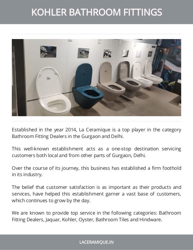 Kohler bathroom fittings