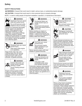 Kohler command pro ch735 service repair manual PDF