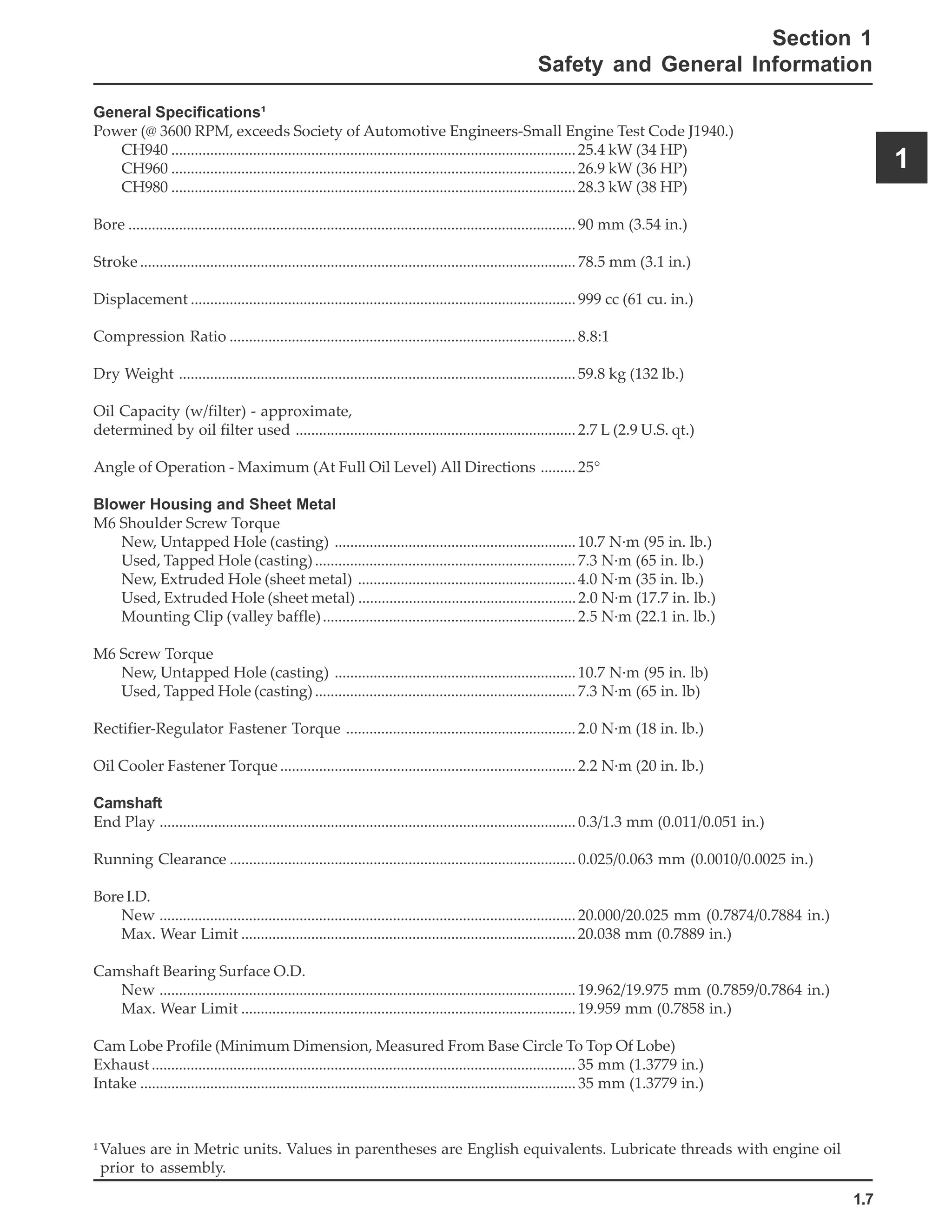 Kohler command pro ch940 horizontal crankshaft service repair manual | PDF