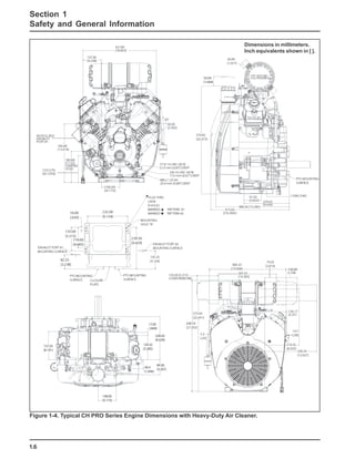 Kohler command pro ch940 horizontal crankshaft service repair manual | PDF