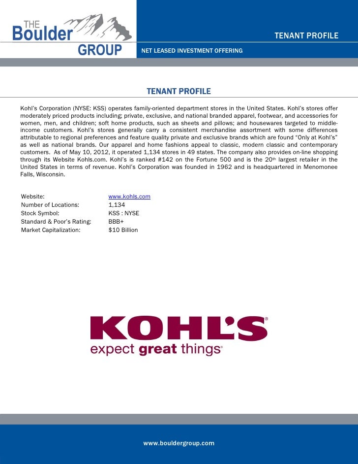 triple net lease kohl