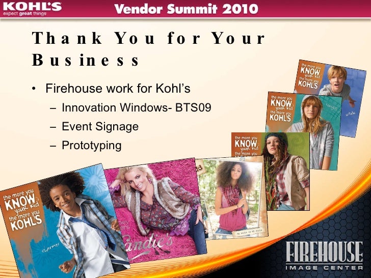 Kohls Vendor Summit 2010 Presentation