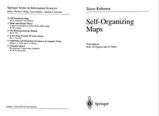 Kohonen: self organising maps