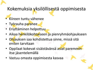 Sähköiset kokeet ja arviointi lukiossa Kajaani 10.4.2015