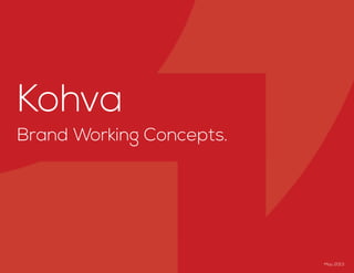 Kohva
Brand Working Concepts.
May 2013
 