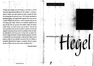 Introdução à leitura de Hegel | KOJÈVE