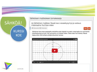 SÄHKÖÄ! 
KURSSI 
KOE 
LEON100 
 