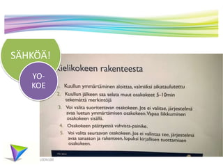 SÄHKÖÄ! 
YO-KOE 
LEON100 
 