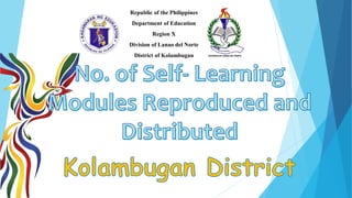 Republic of the Philippines
Department of Education
Region X
Division of Lanao del Norte
District of Kolambugan
 