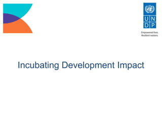 Incubating Development Impact

 