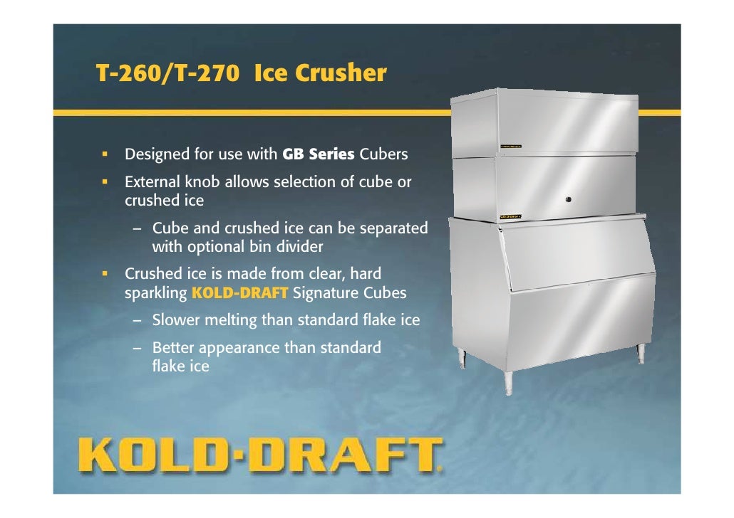 KOLDDRAFT Commercial Ice Machines Overview