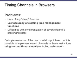 Covert timing channels using HTTP cache headers | PPTX
