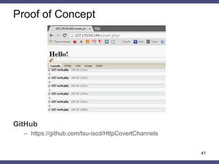 Covert timing channels using HTTP cache headers | PPTX