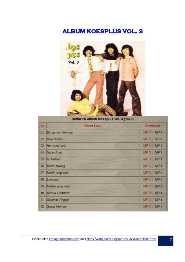 Koleksi Lirik Album Koes Plus Lengkap Enhagea Yahoo Com 2018 8 years ago8 years ago. koleksi lirik album koes plus lengkap
