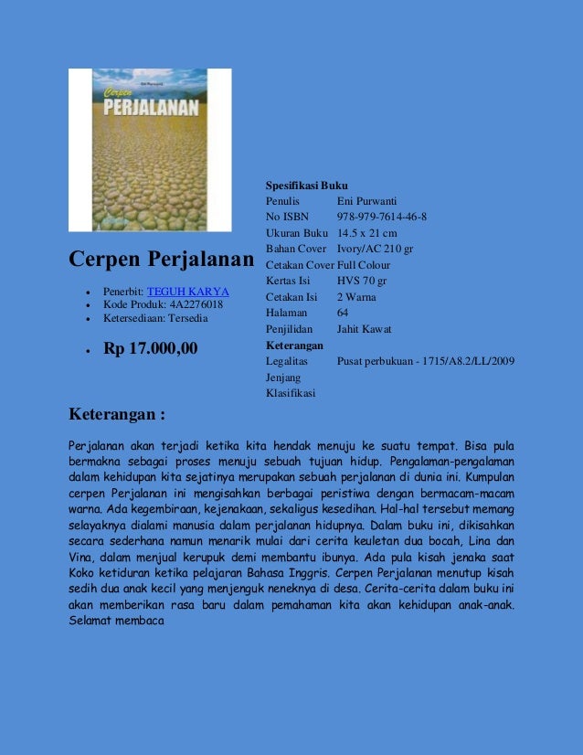 Buku Pengayaan Pelajaran Bahasa Indonesia, dipasarkan oleh 