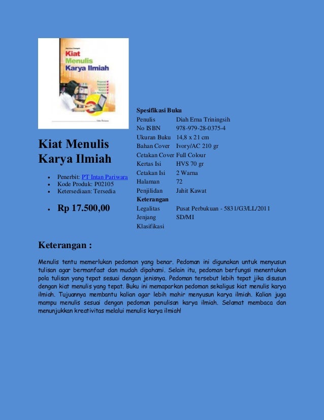 Buku Pengayaan Pelajaran Bahasa Indonesia, dipasarkan oleh 