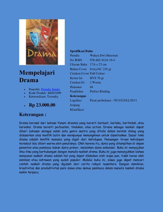 Buku Pengayaan Pelajaran Bahasa Indonesia, dipasarkan oleh 