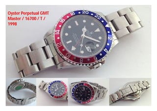 Oyster Perpetual GMT
Master / 16700 / T /
1998
 