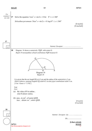 Koleksi Soalan Addmath Kertas1