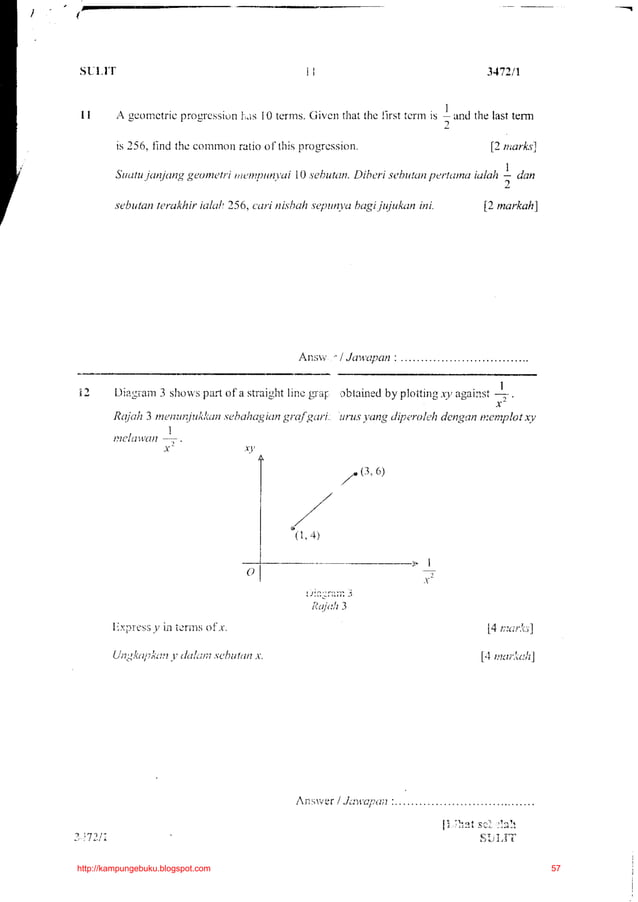 Koleksi soalan addmath kertas1