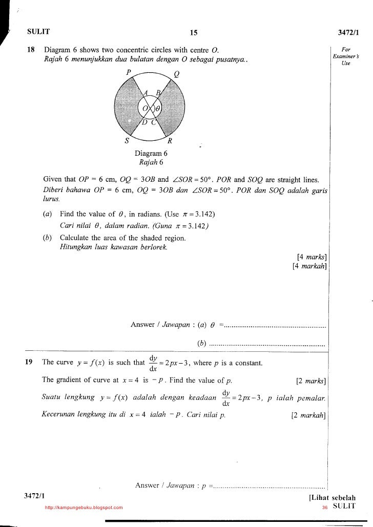 Soalan Dan Jawapan Add Math Tingkatan 4 - Omong j