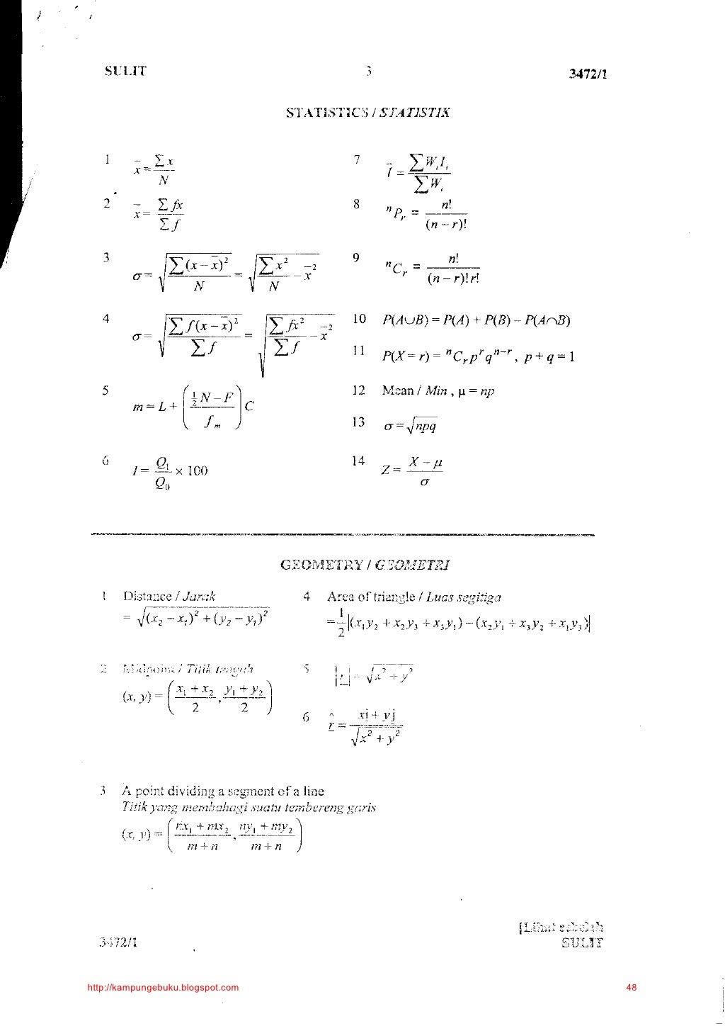 Koleksi soalan addmath kertas1