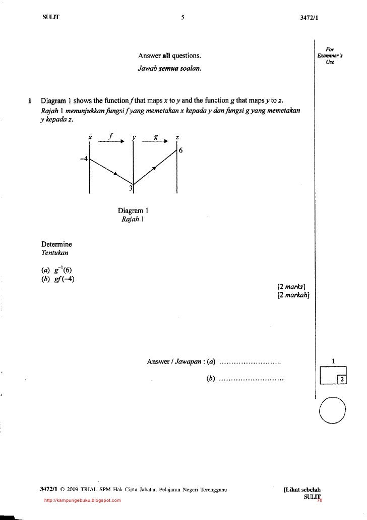 Koleksi soalan addmath kertas1