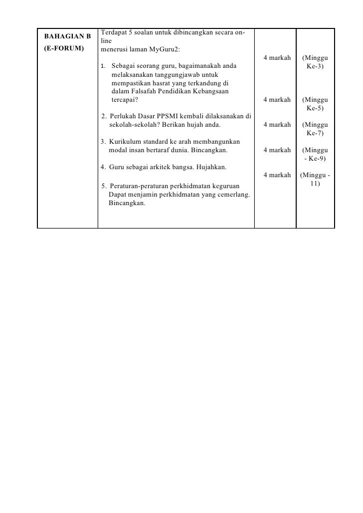 Koleksi Soalan Forum SEM 2