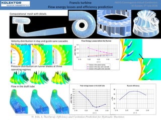 Efficiency and cavitation prediction for hydraulic machines | PDF