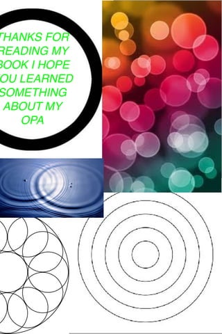 THANKS FOR
READING MY
BOOK I HOPE
OU LEARNED
SOMETHING
ABOUT MY
OPA

 