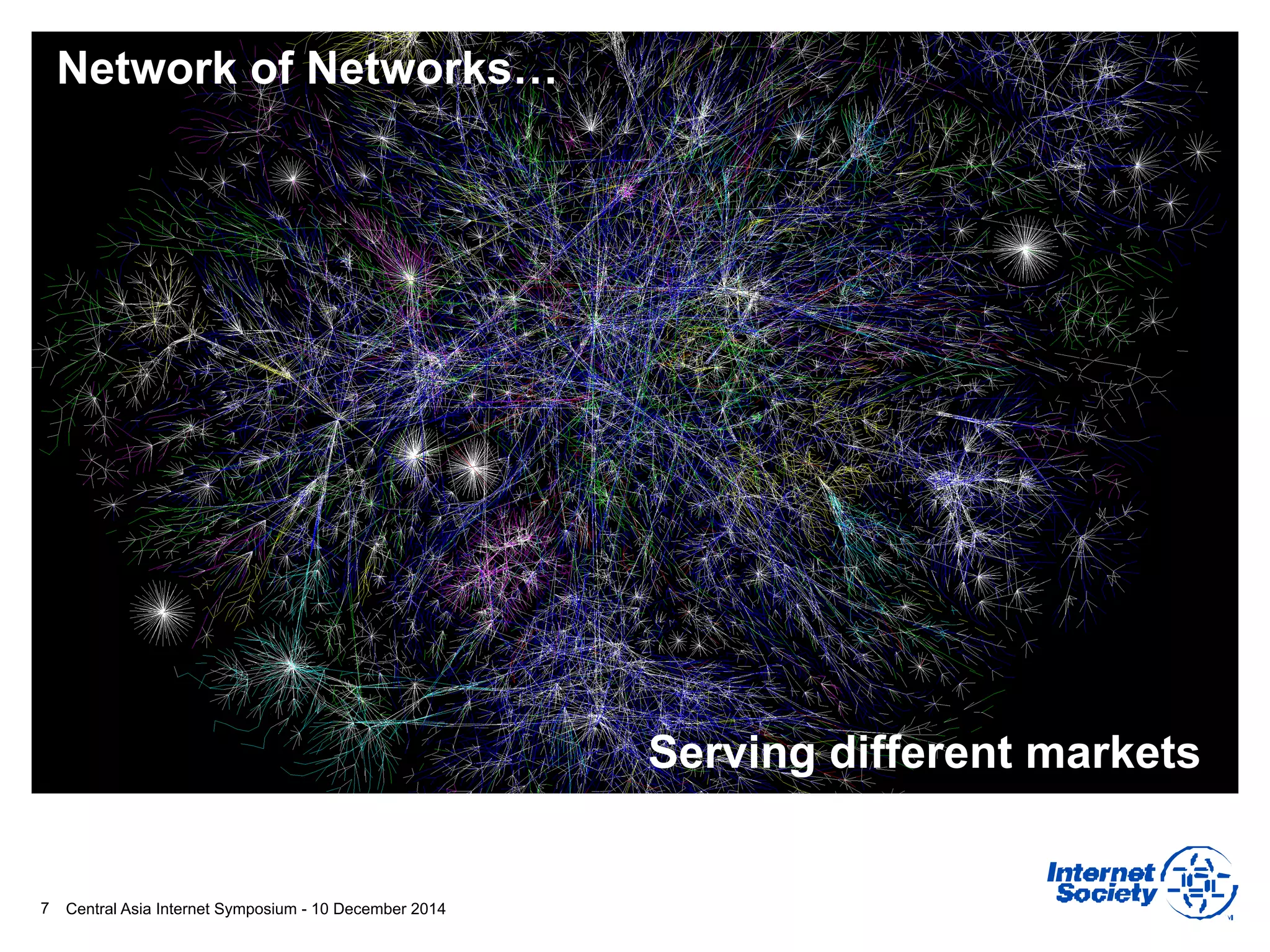 Central Asia Internet Symposium - 10 December 2014
Network of Networks…
7
Serving different markets
 
