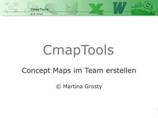 CmapTools
1 12@ M. Grosty
Concept Maps im Team erstellen
© Martina Grosty
CmapTools
 
