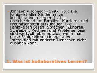 Kollaboratives lernen mit web 2