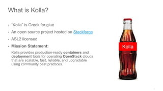 OpenStack Kolla Introduction | PPTX | Cloud Computing | Internet