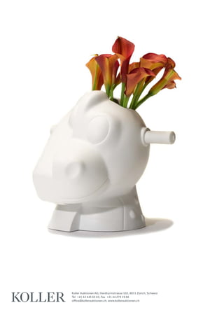 Koller Auktionen AG, Hardturmstrasse 102, 8031 Zürich, Schweiz
Tel +41 44 445 63 63, Fax +41 44 273 19 66 
office@kollerauktionen.ch, www.kollerauktionen.ch
 