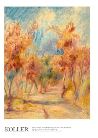 Koller Auctions Ltd, Hardturmstrasse 102, 8031 Zurich, Switzerland
Tel +41 44 445 63 63, Fax +41 44 273 19 66 
office@kollerauctions.com, www.kollerauctions.com
 