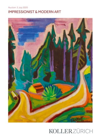 Auction: 3 July 2020
IMPRESSIONIST  MODERN ART
 