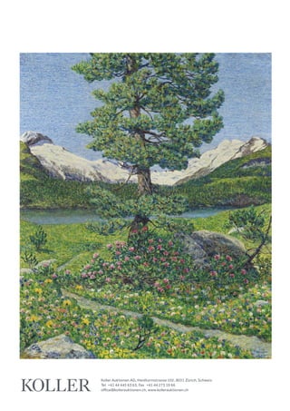 Koller Schweizer Kunst  Dec 2019